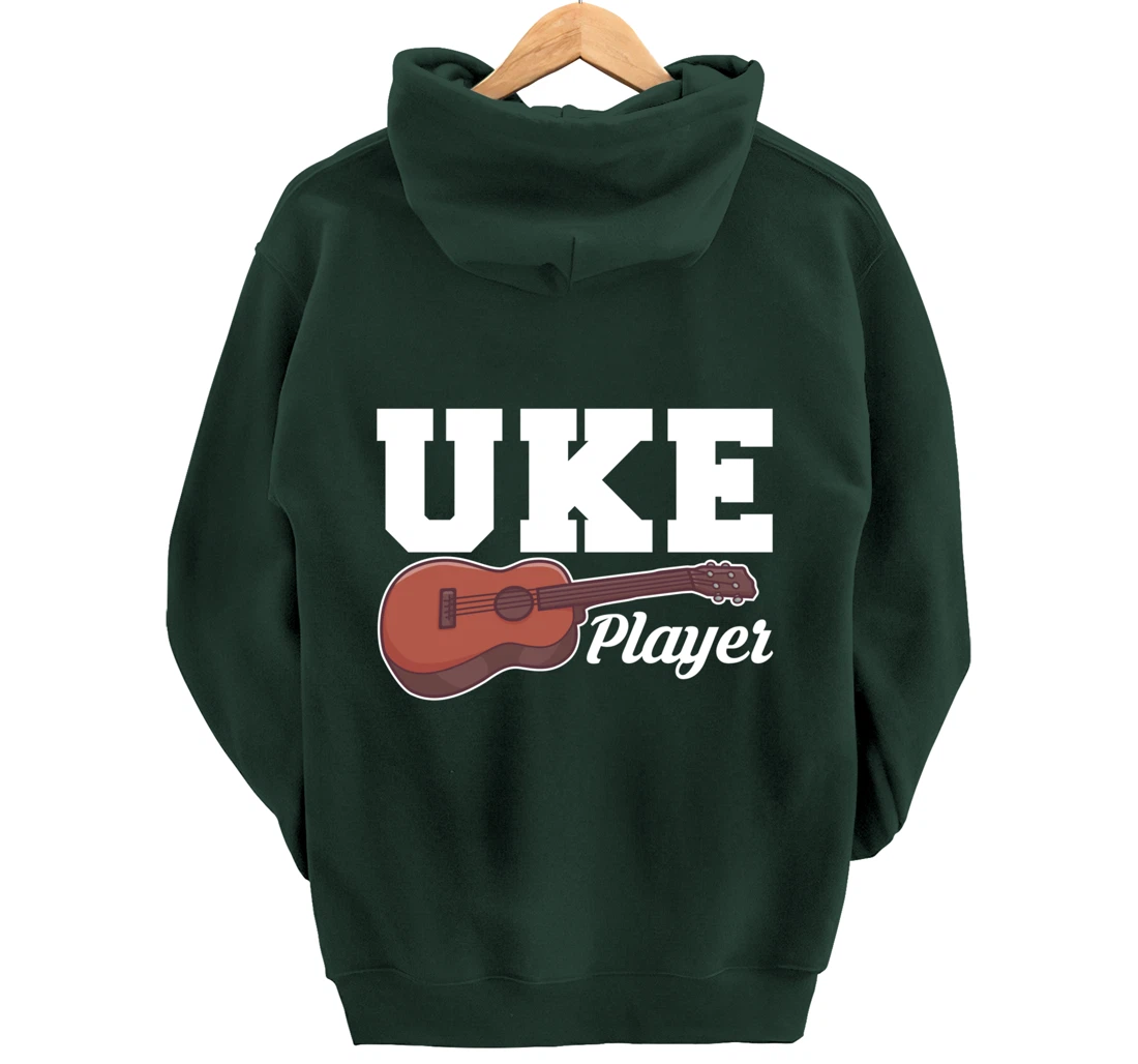 Uke Player Ukulele Pullover Hoodie