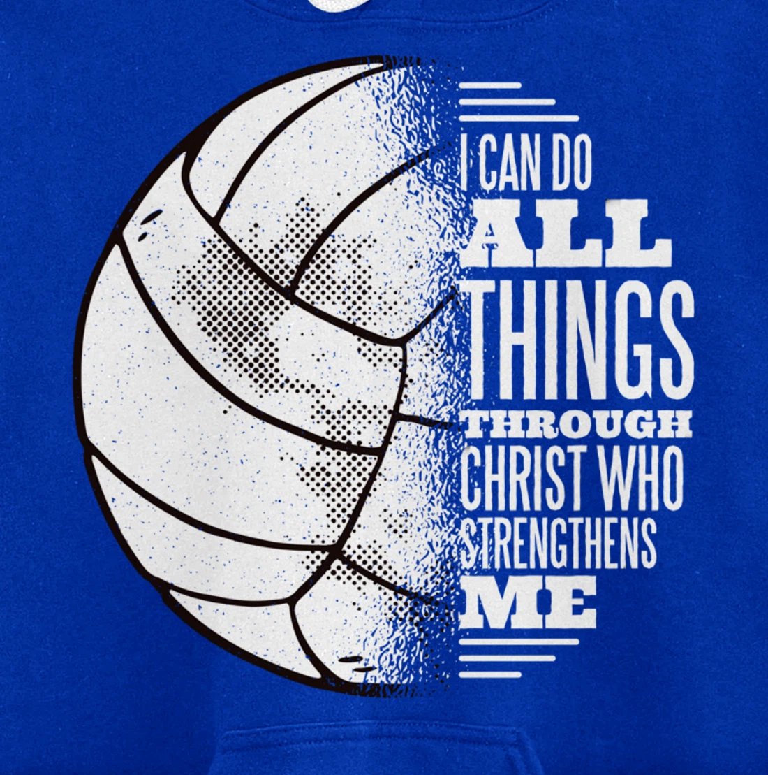 Volleyball and Jesus Christ- Volleyball Pullover Hoodie