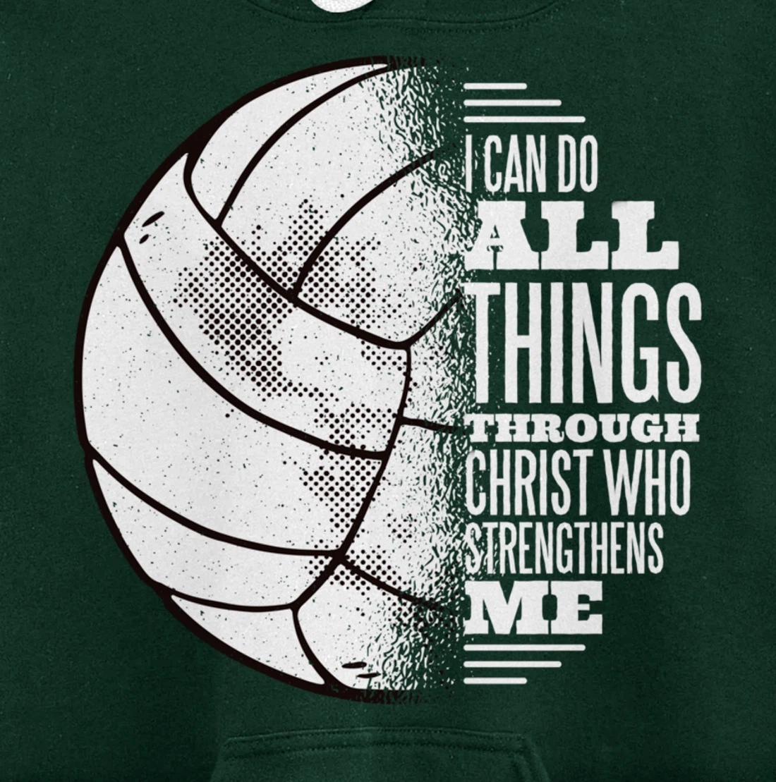 Volleyball and Jesus Christ- Volleyball Pullover Hoodie