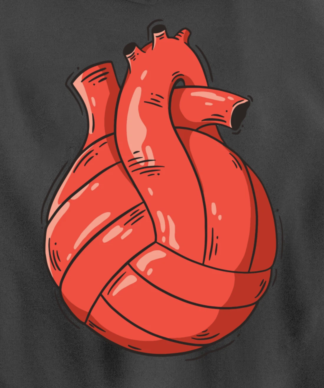 Volleyball Heart Volleyball Beach Volleyball Pullover Hoodie