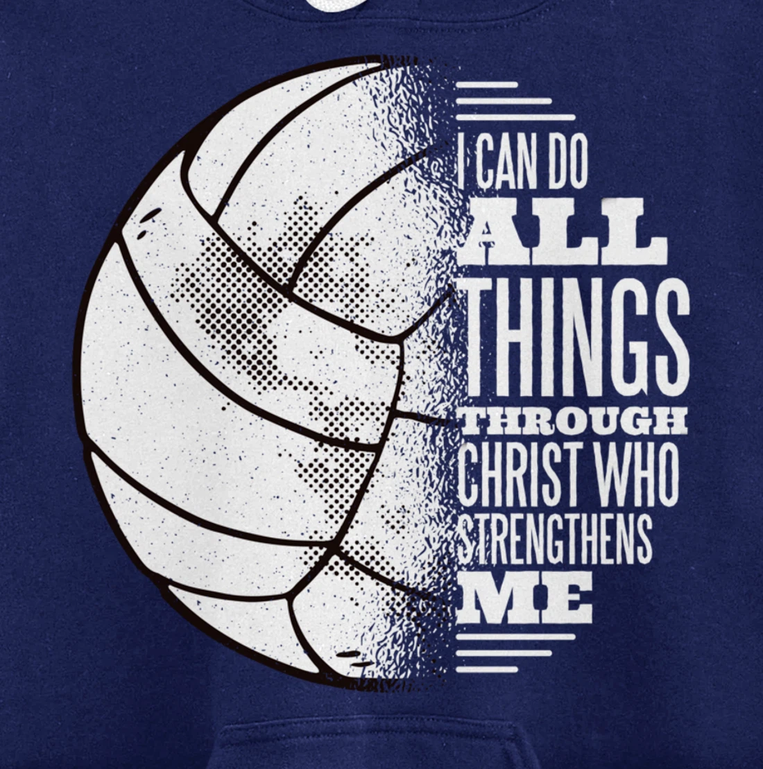 Volleyball and Jesus Christ- Volleyball Pullover Hoodie