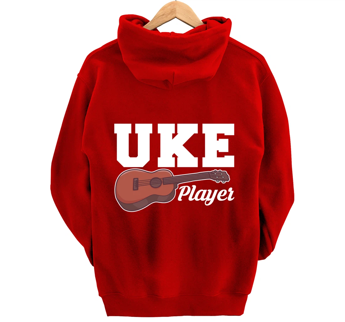 Uke Player Ukulele Pullover Hoodie