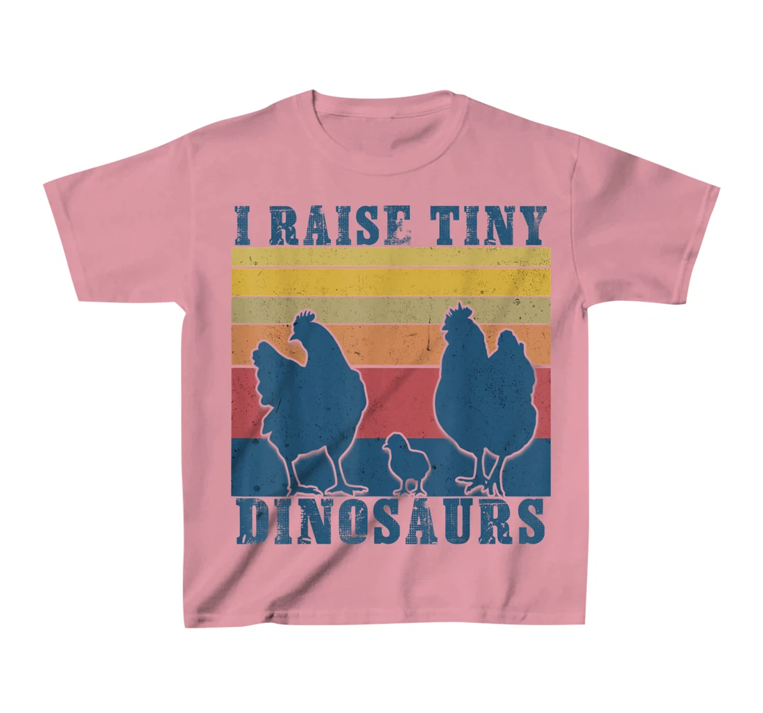 Womens I Raise Tiny Dinosaurs - Funny Chicken Lovers T-Shirt, Kid T-Shirt and Women T-Shirt
