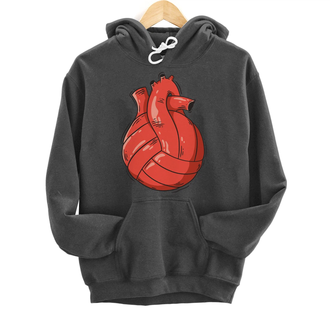 Volleyball Heart - Volleyball Beach Volleyball Pullover Hoodie