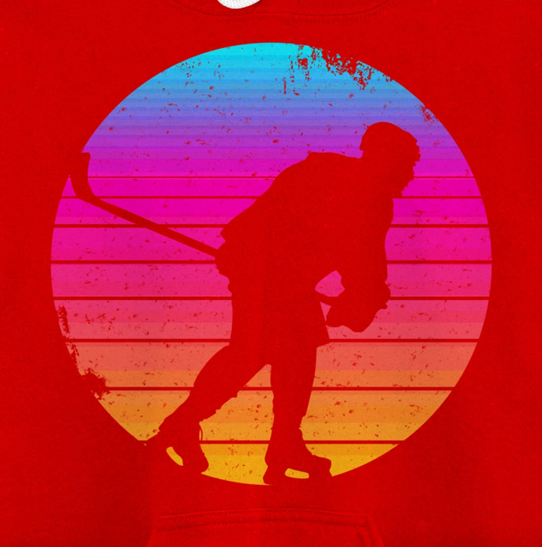 Ice Hockey Winter Sports Player Coach Retro Vintage Pullover Hoodie