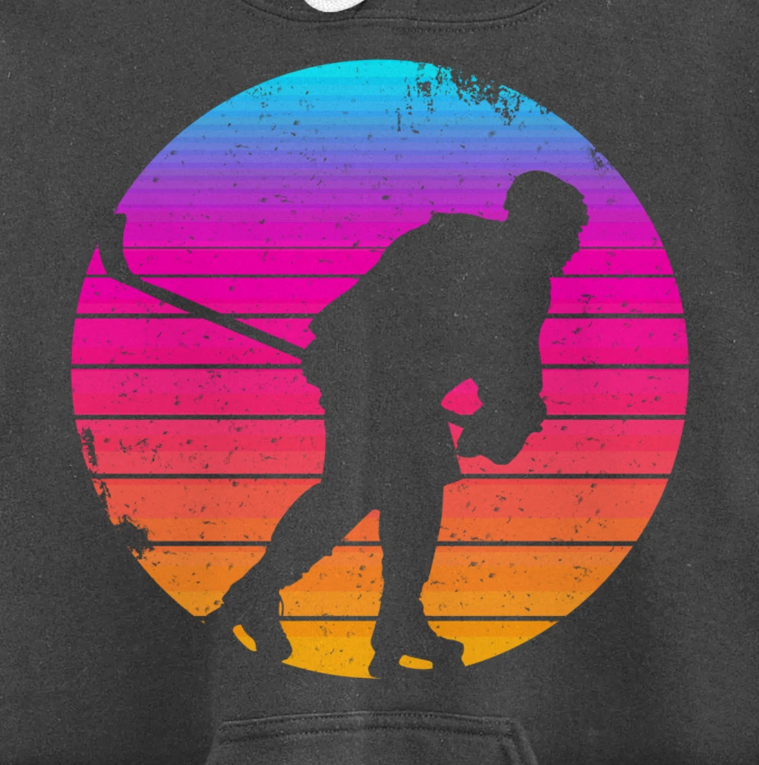 Ice Hockey Winter Sports Player Coach Retro Vintage Pullover Hoodie