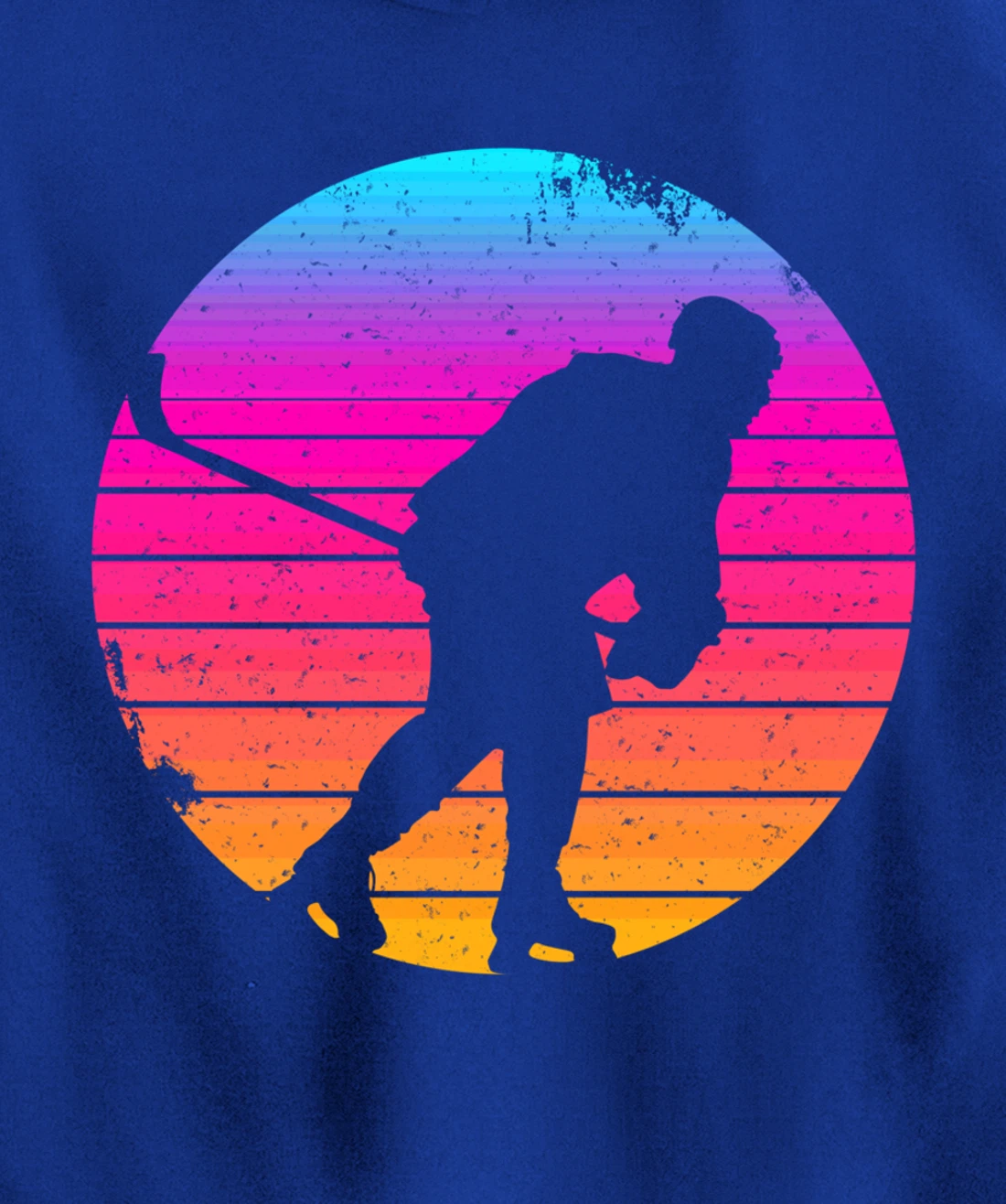 Ice Hockey Winter Sports Player Coach Retro Vintage Pullover Hoodie