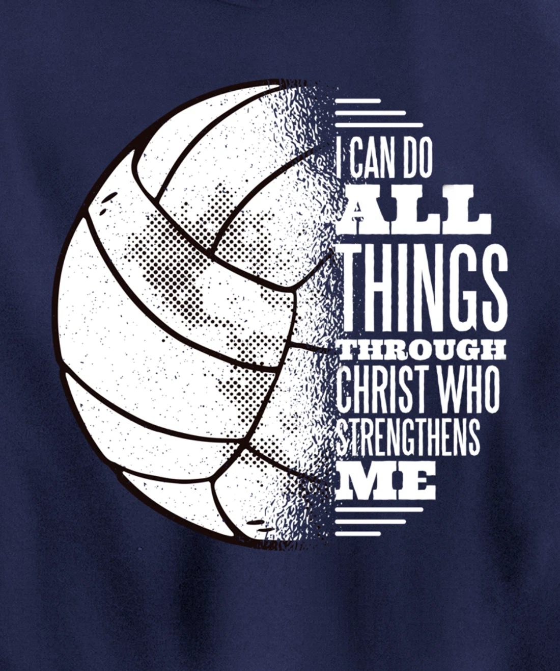 Volleyball and Jesus Christ- Volleyball Pullover Hoodie