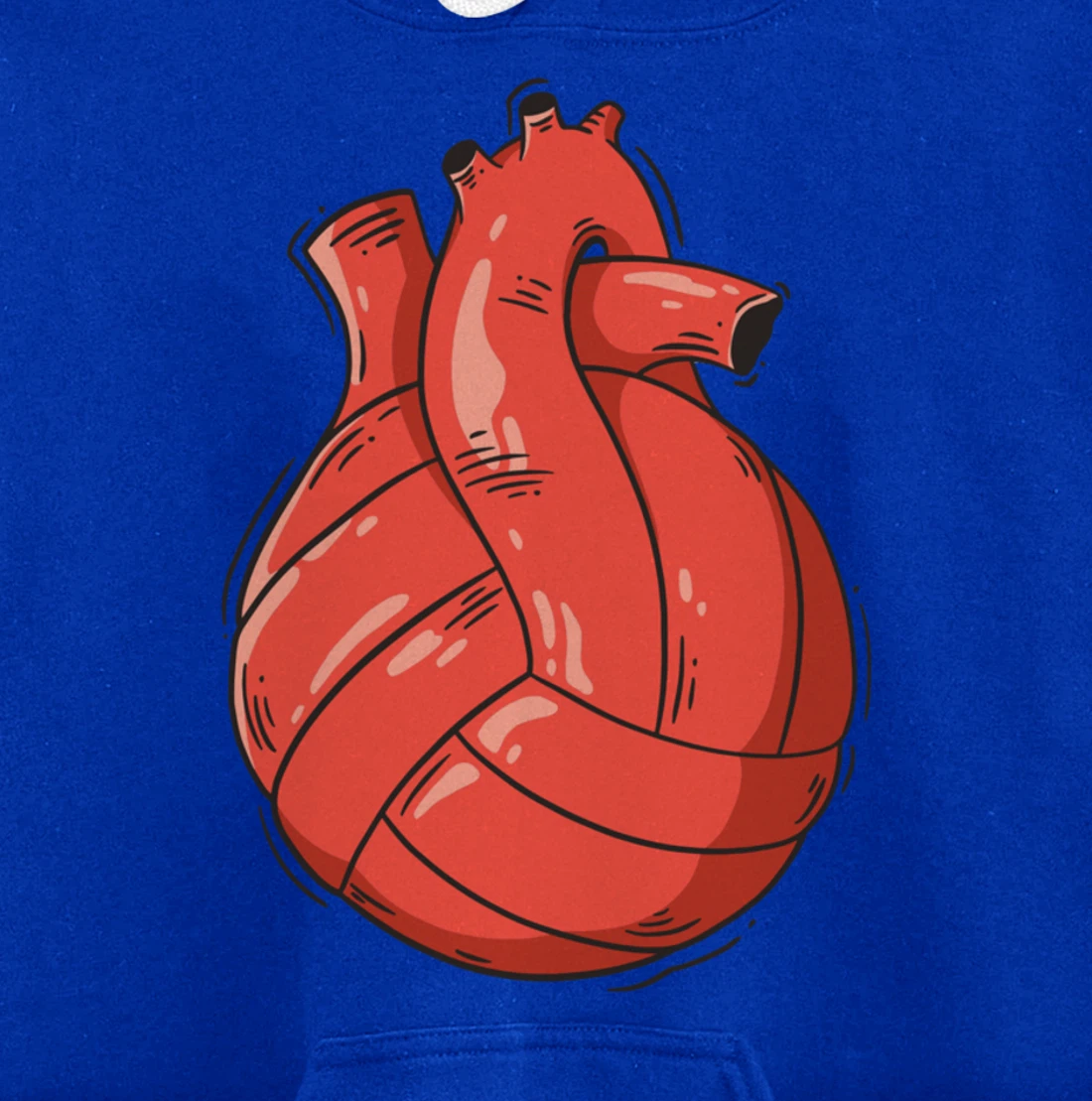 Volleyball Heart - Volleyball Beach Volleyball Pullover Hoodie