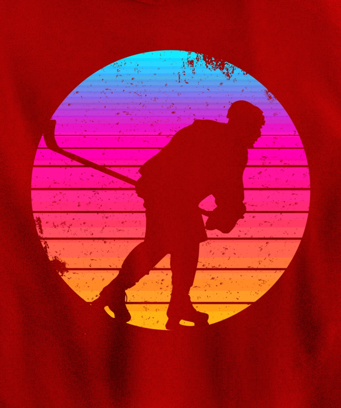 Ice Hockey Winter Sports Player Coach Retro Vintage Pullover Hoodie