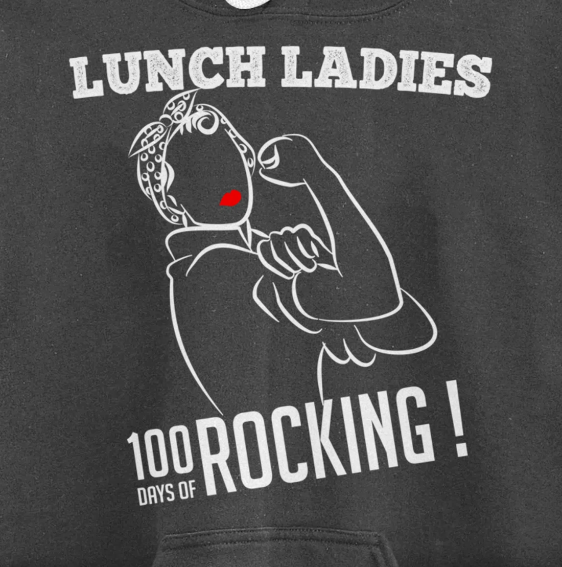 Retro Lunch Ladies 100 days of rocking Lunch Lady Squad cool Pullover Hoodie