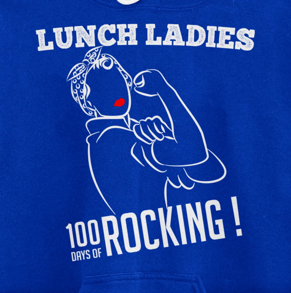 Retro Lunch Ladies 100 days of rocking Lunch Lady Squad cool Pullover Hoodie