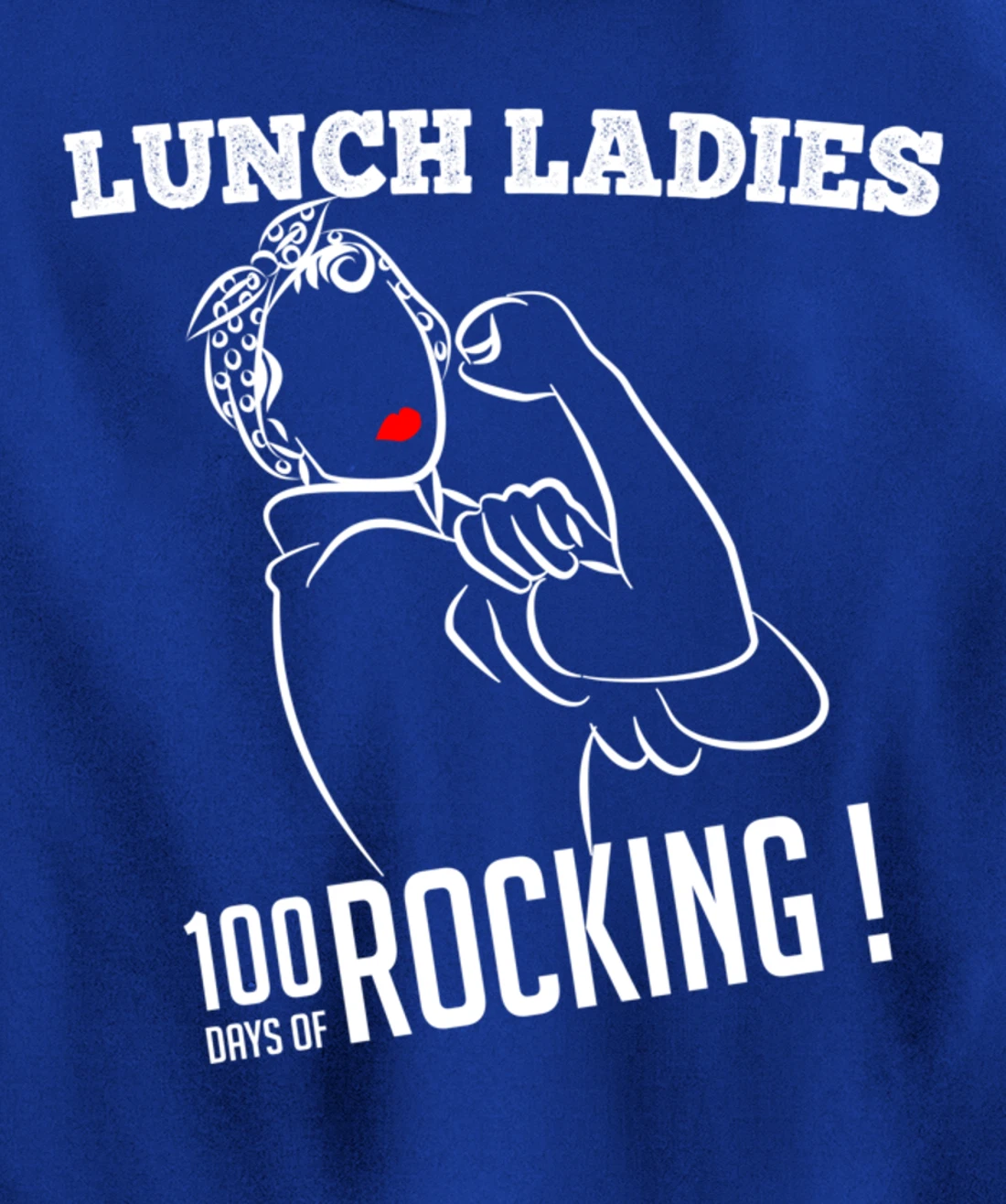 Retro Lunch Ladies 100 days of rocking Lunch Lady Squad cool Pullover Hoodie