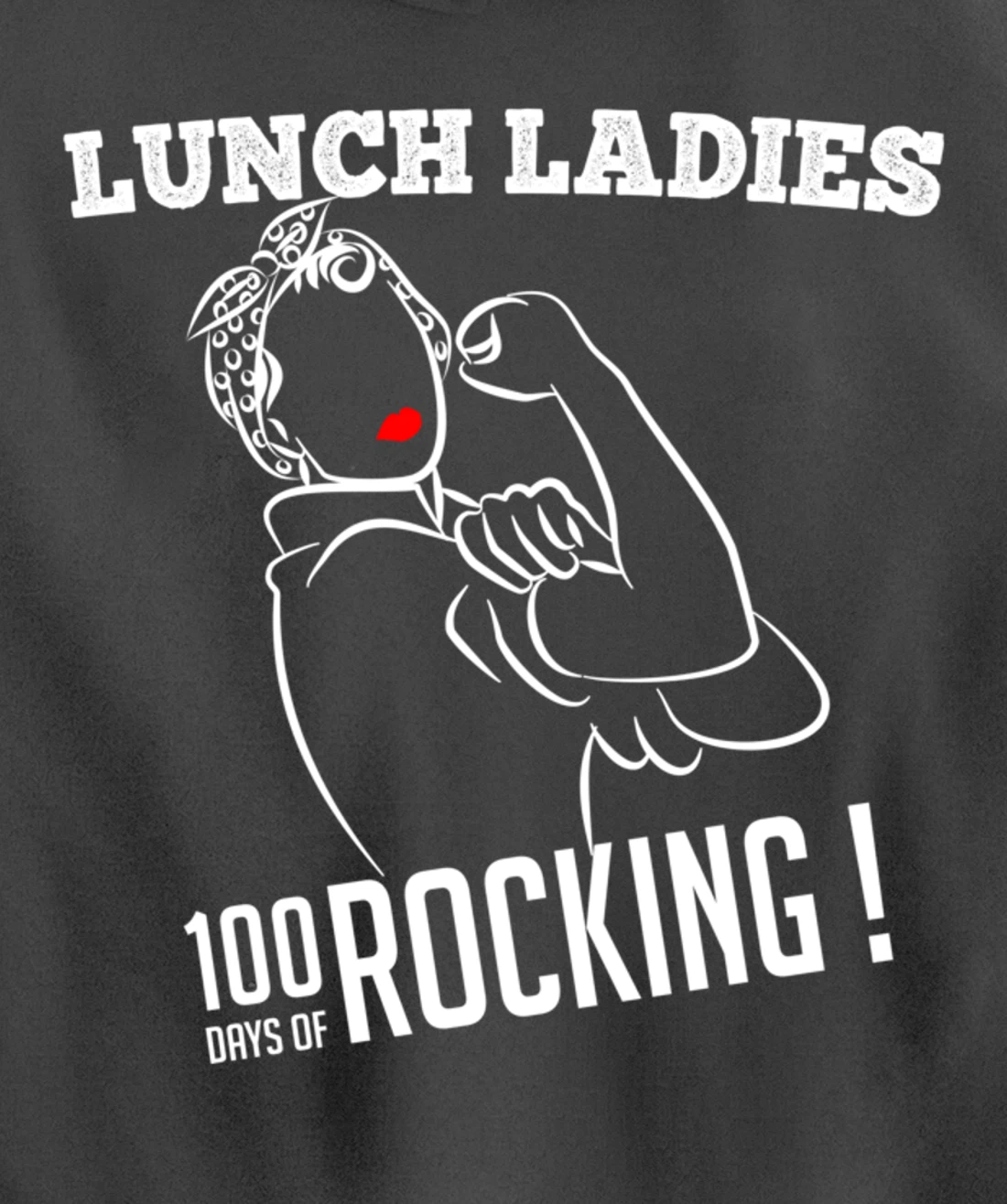 Retro Lunch Ladies 100 days of rocking Lunch Lady Squad cool Pullover Hoodie