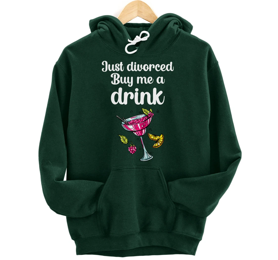 Just Divorced Funny Divorce Party Celebration Women Divorcee Pullover Hoodie