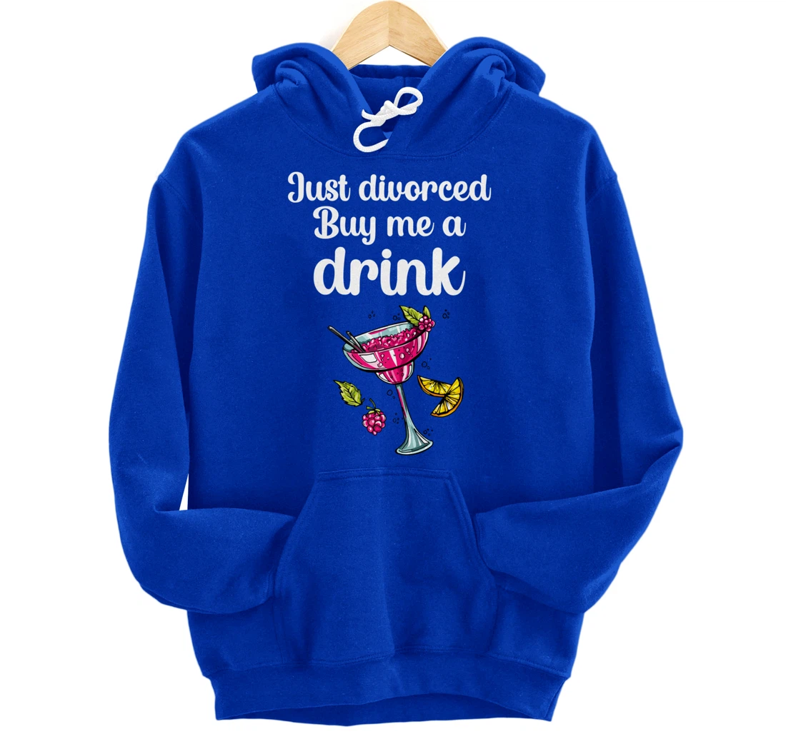 Just Divorced Funny Divorce Party Celebration Women Divorcee Pullover Hoodie