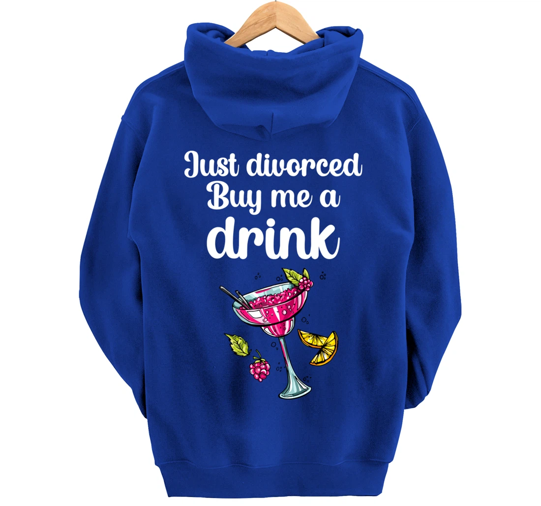 Just Divorced Funny Divorce Party Celebration Women Divorcee Pullover Hoodie