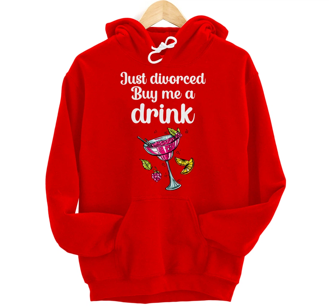 Just Divorced Funny Divorce Party Celebration Women Divorcee Pullover Hoodie