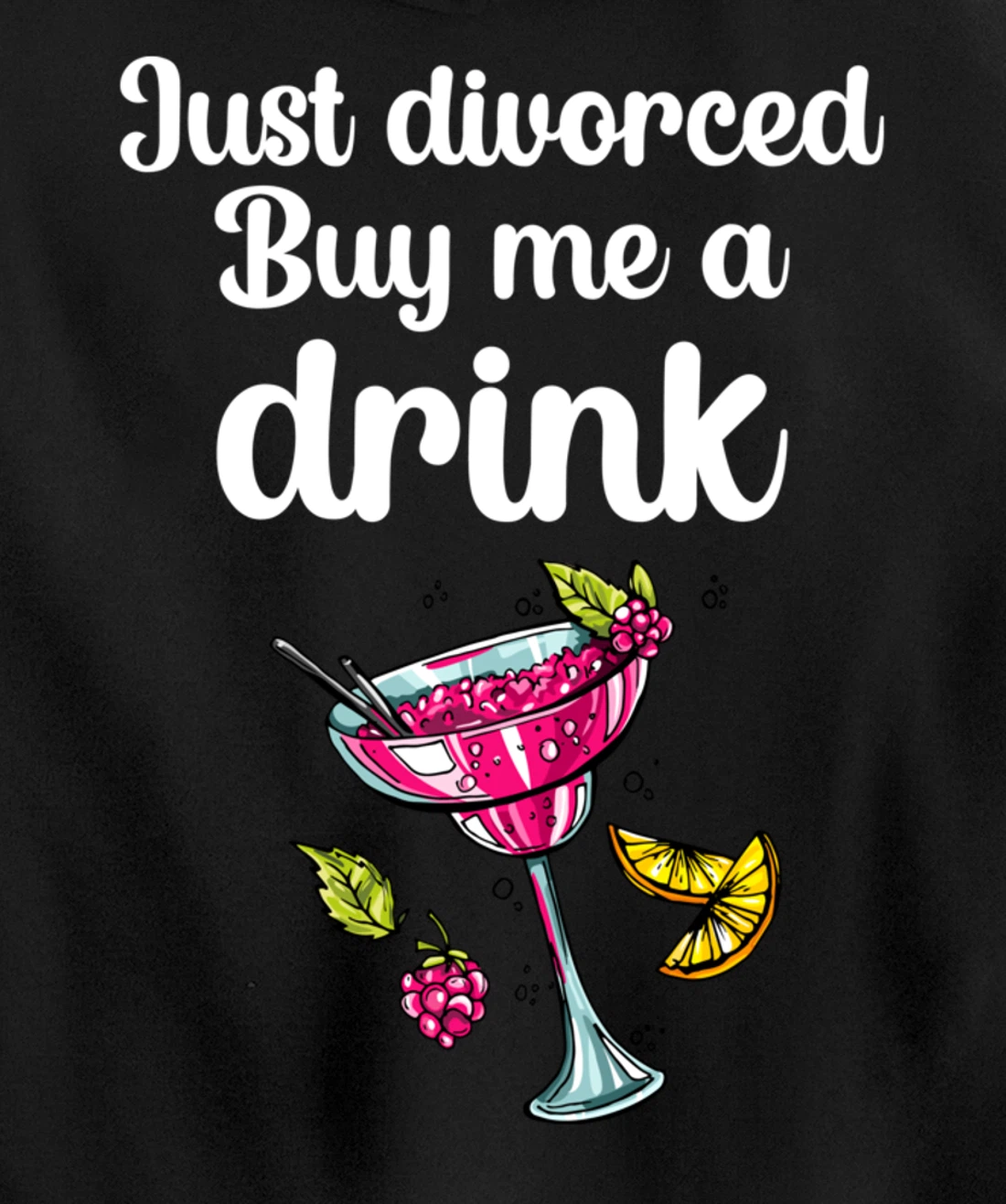 Just Divorced Funny Divorce Party Celebration Women Divorcee Pullover Hoodie