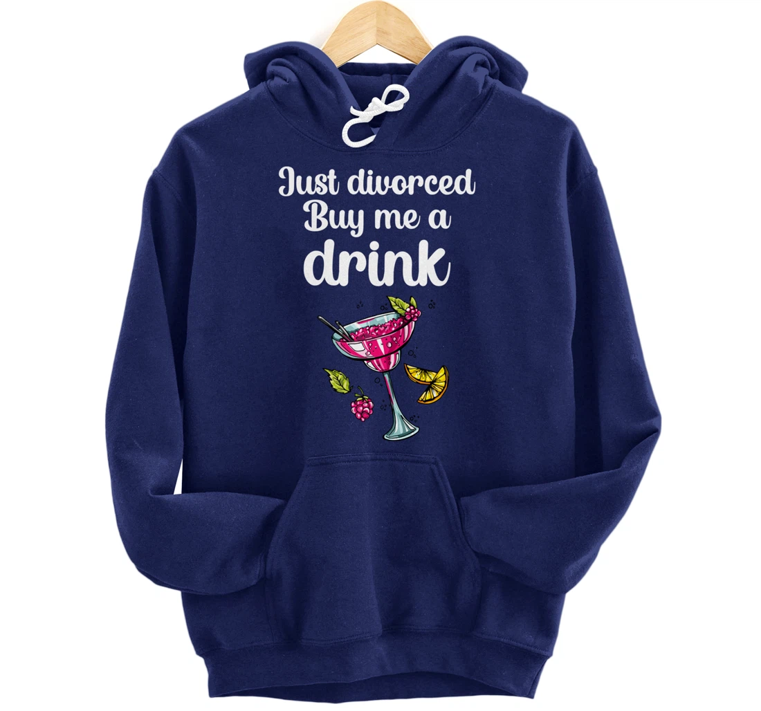 Just Divorced Funny Divorce Party Celebration Women Divorcee Pullover Hoodie