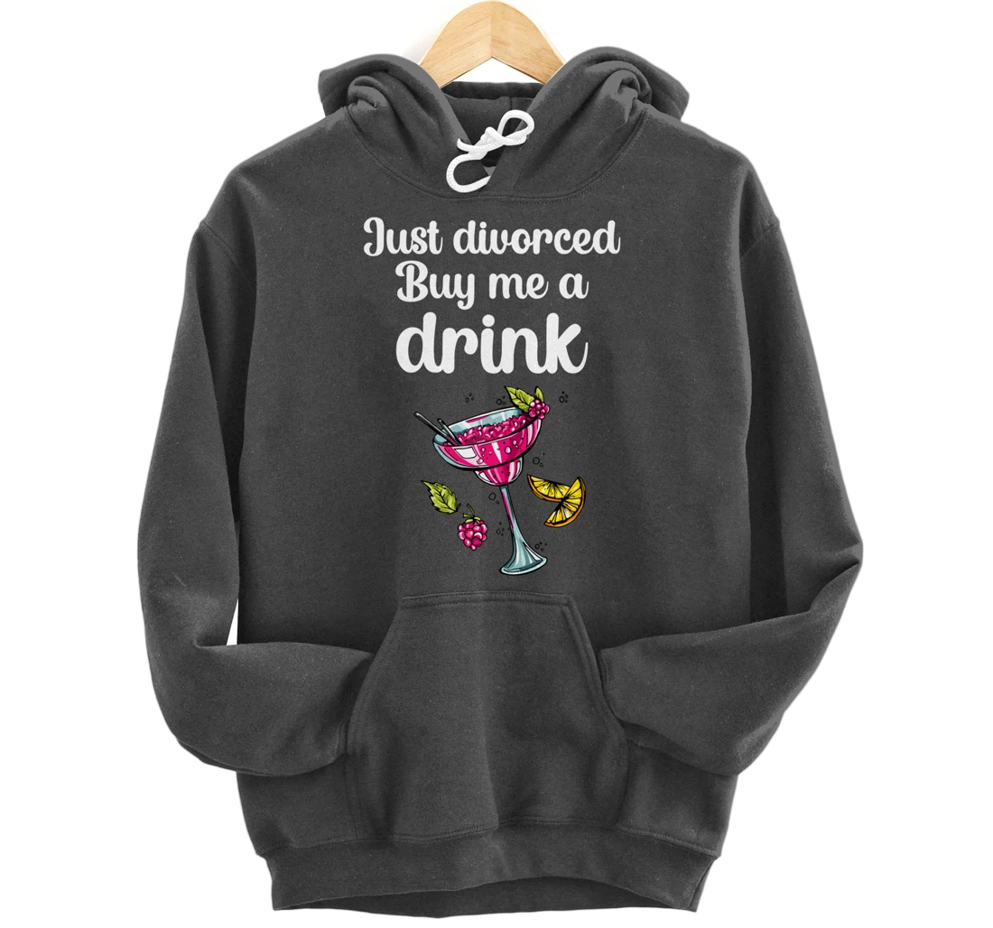 Just Divorced Funny Divorce Party Celebration Women Divorcee Pullover Hoodie