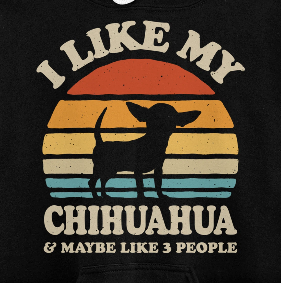I Like My Chihuahua And Maybe Like 3 People Dog Lover Retro Pullover Hoodie