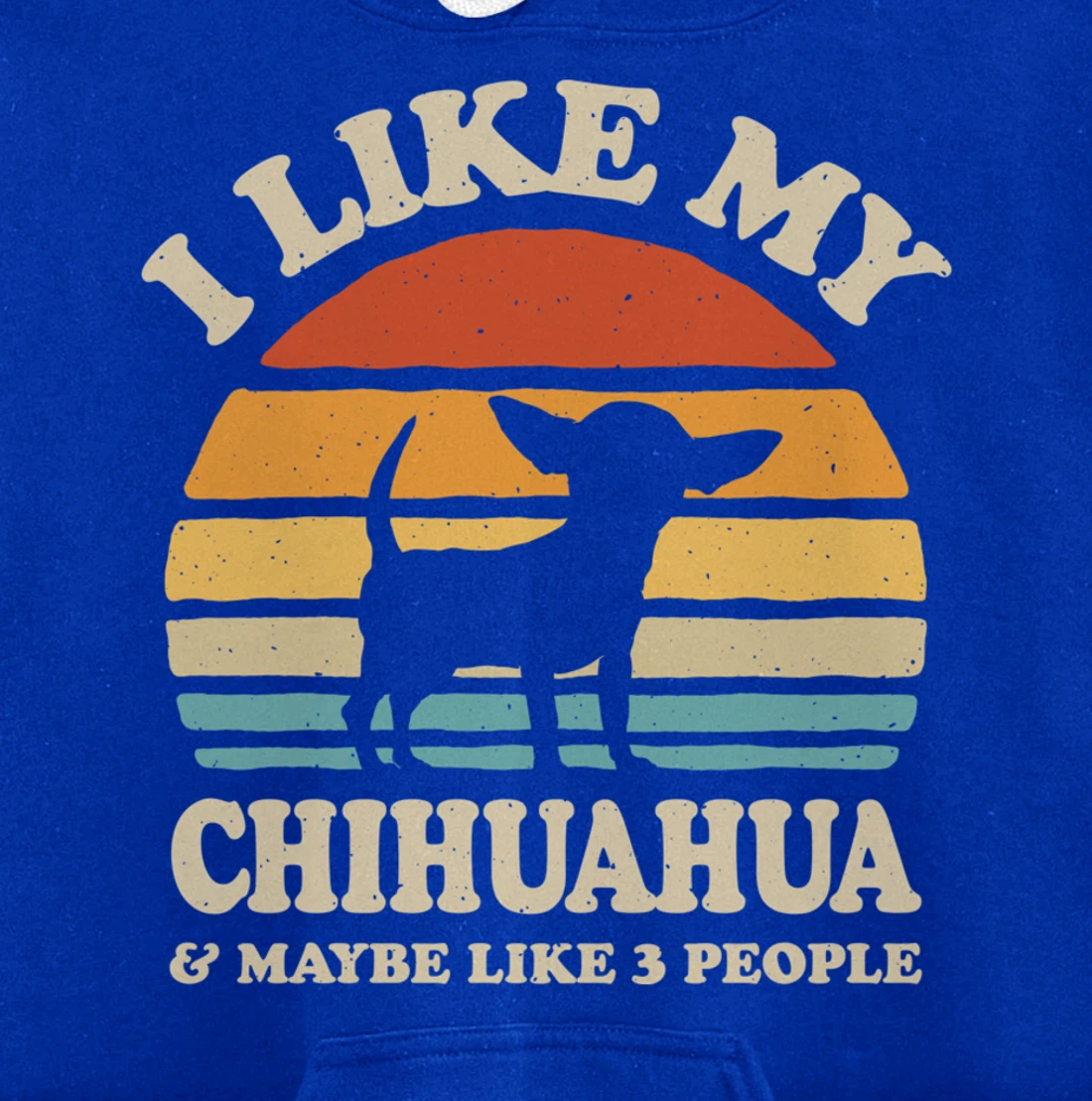 I Like My Chihuahua And Maybe Like 3 People Dog Lover Retro Pullover Hoodie