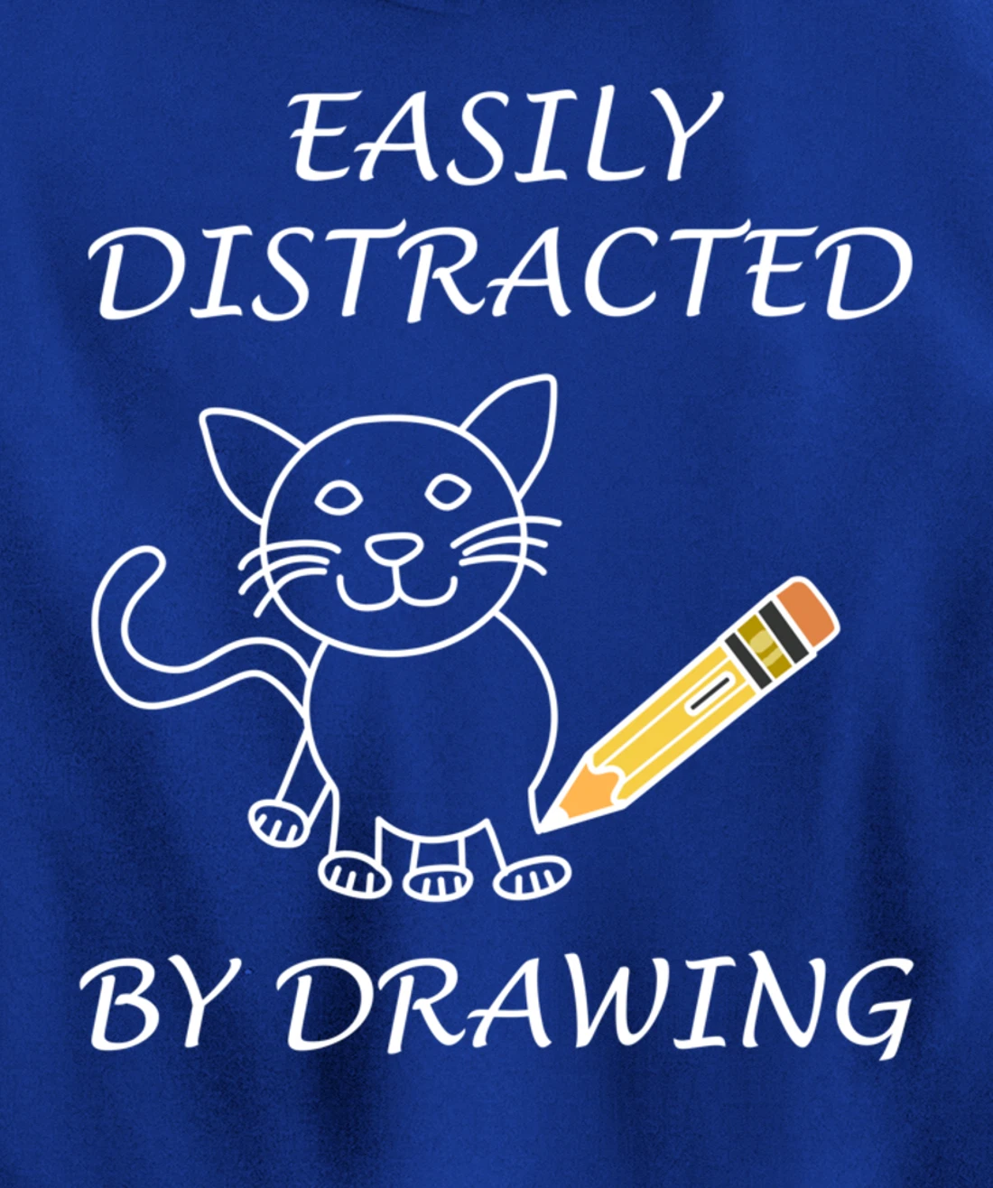 Distracted by Drawing Sketching Artwork Pullover Hoodie