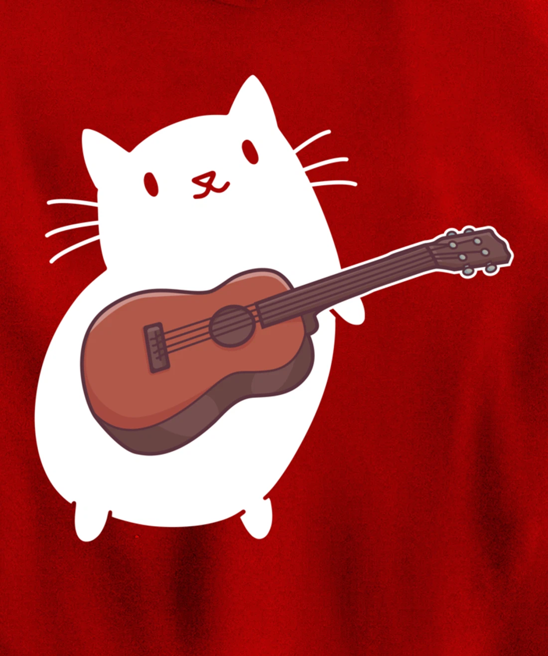 Cat Ukulele Player Pullover Hoodie