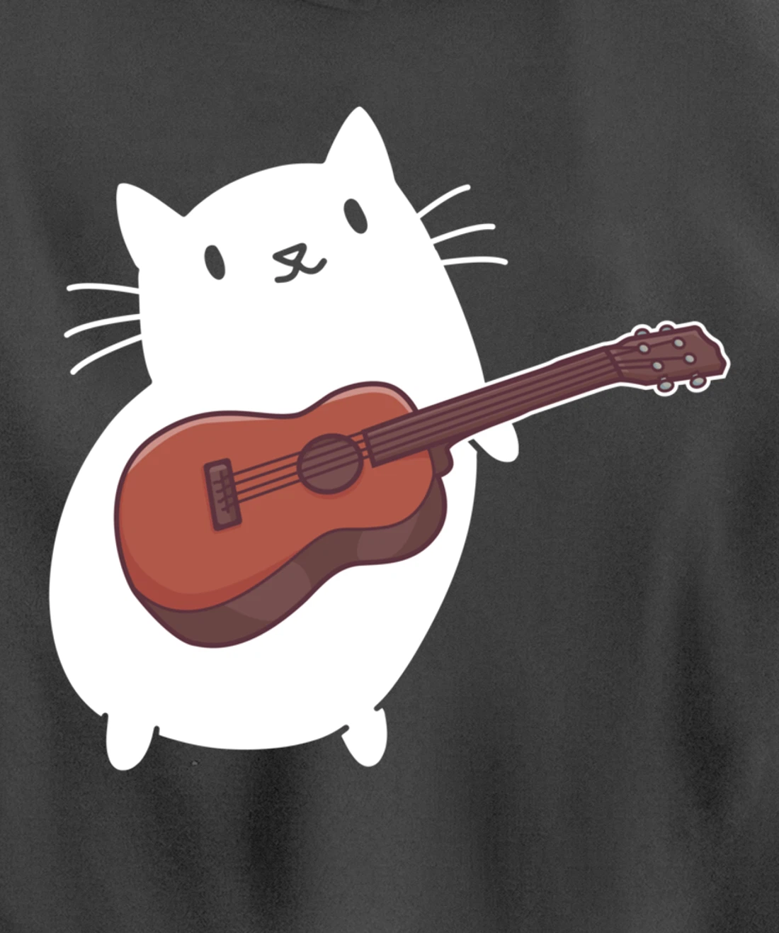 Cat Ukulele Player Pullover Hoodie