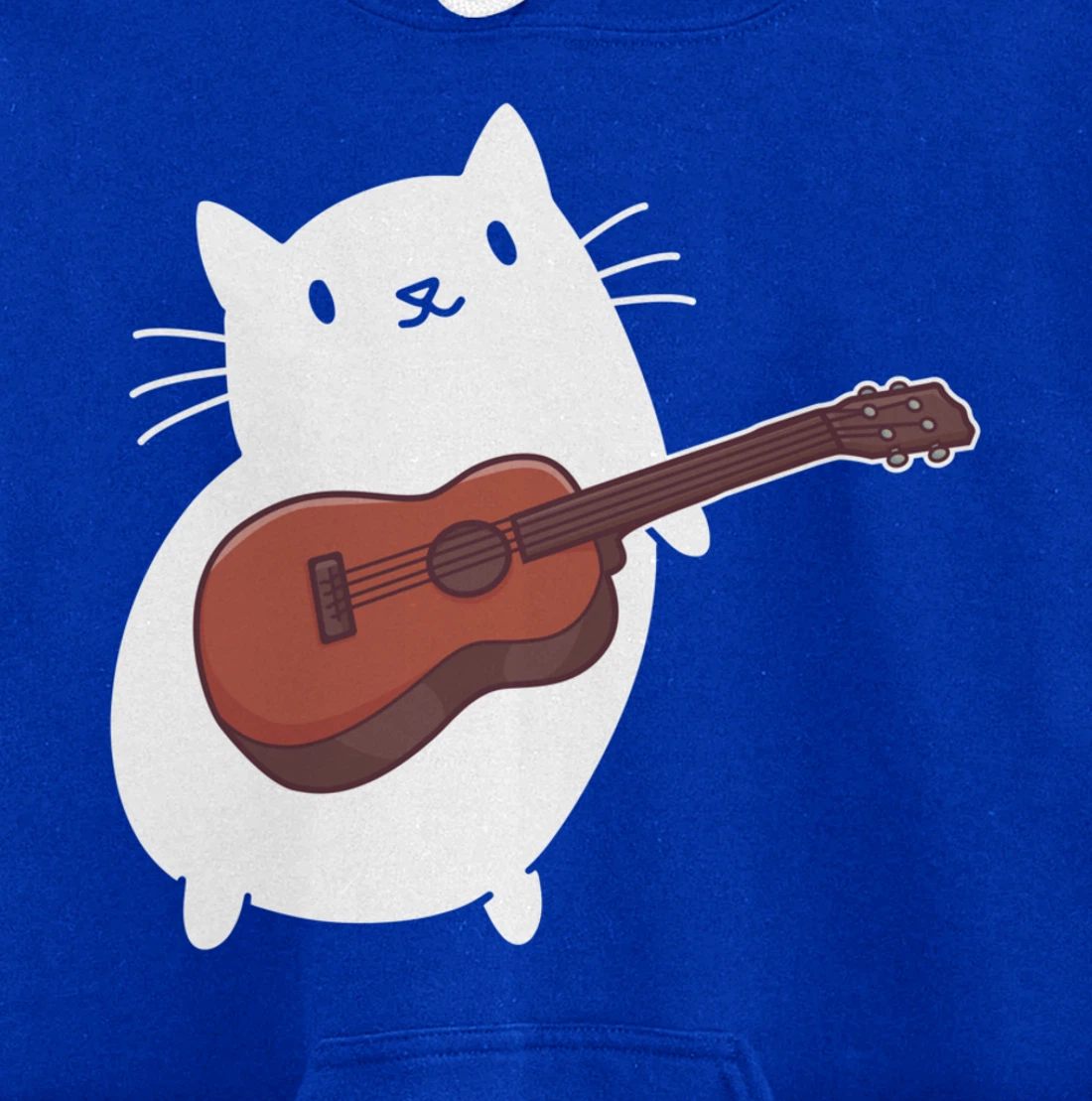 Cat Ukulele Player Pullover Hoodie