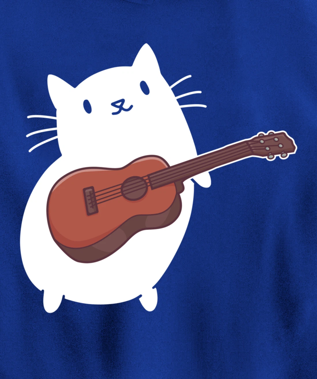 Cat Ukulele Player Pullover Hoodie