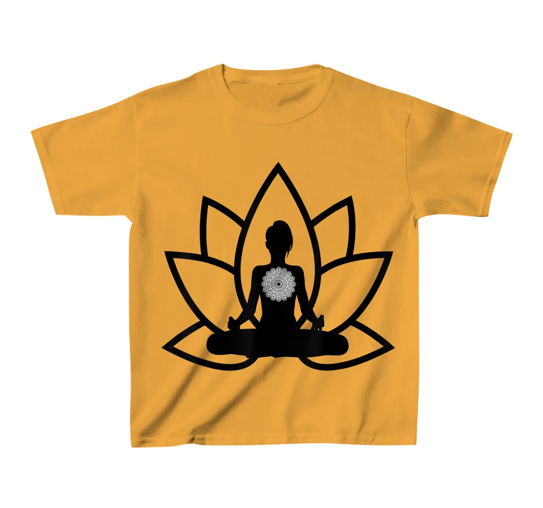 Womens Peace & Meditation Pose T-Shirt, Kid T-Shirt and Women T-Shirt