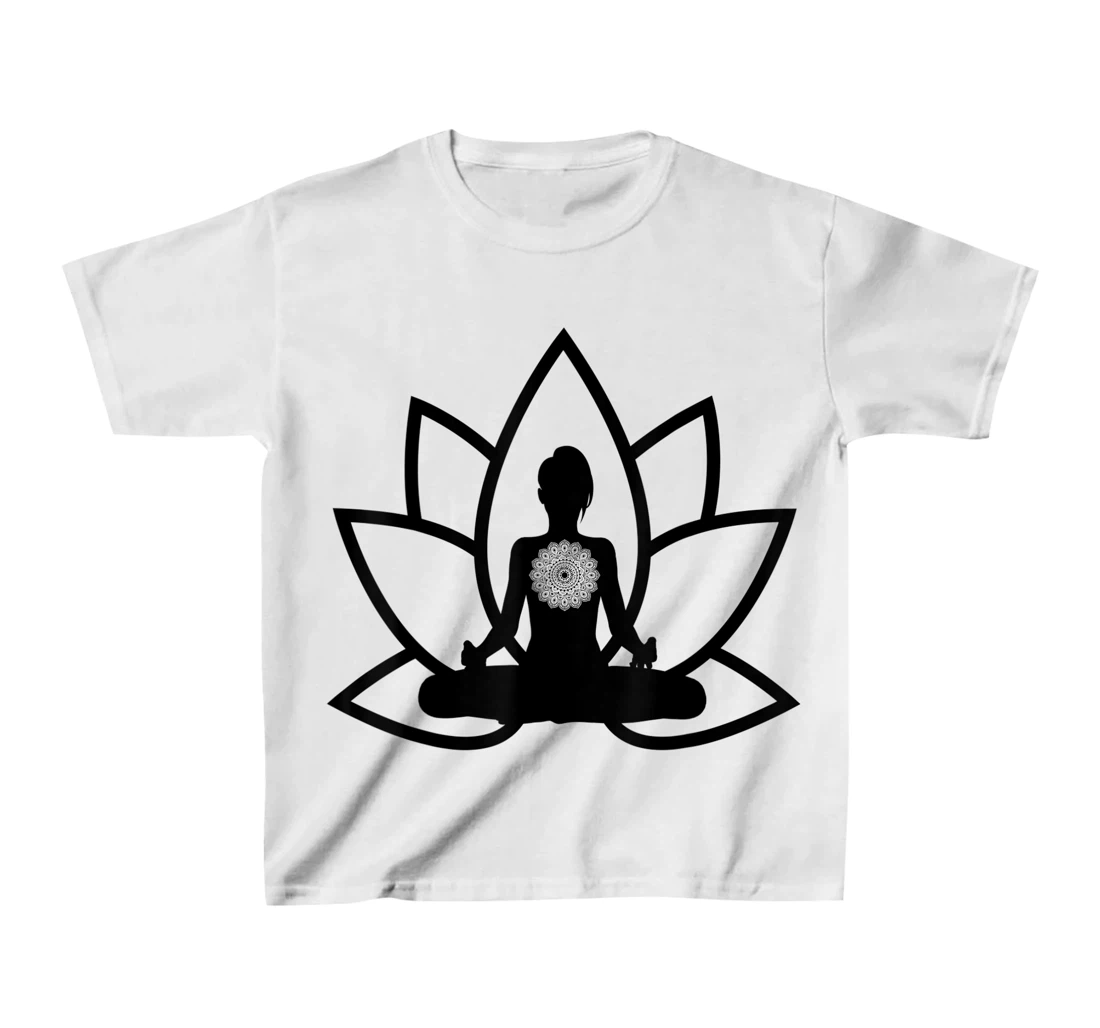Womens Peace & Meditation Pose T-Shirt, Kid T-Shirt and Women T-Shirt