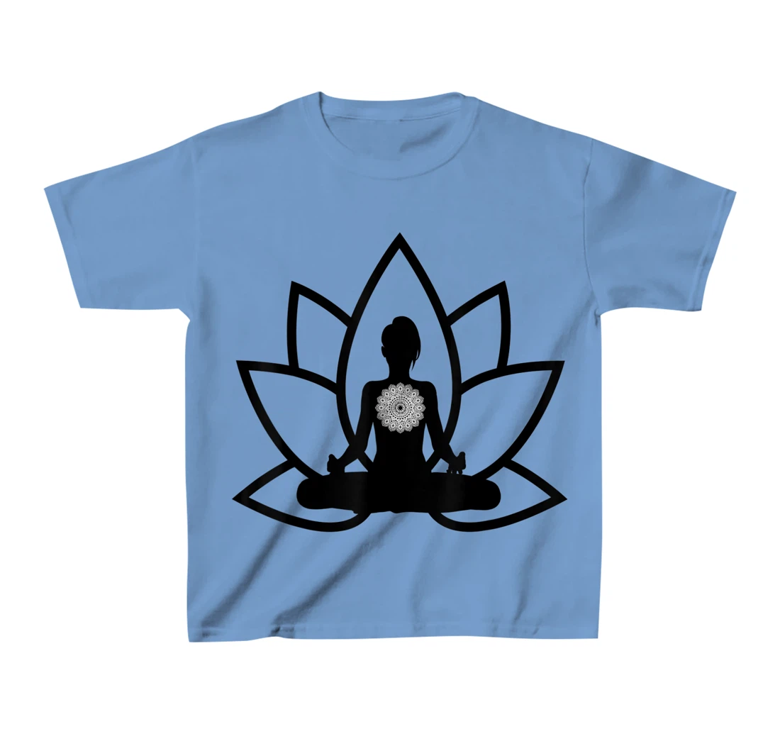 Womens Peace & Meditation Pose T-Shirt, Kid T-Shirt and Women T-Shirt