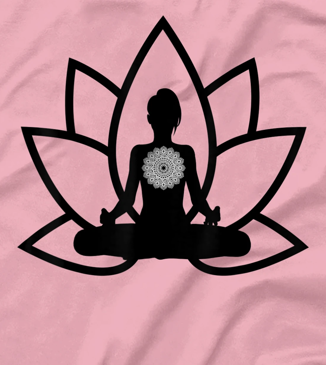 Womens Peace & Meditation Pose T-Shirt, Kid T-Shirt and Women T-Shirt