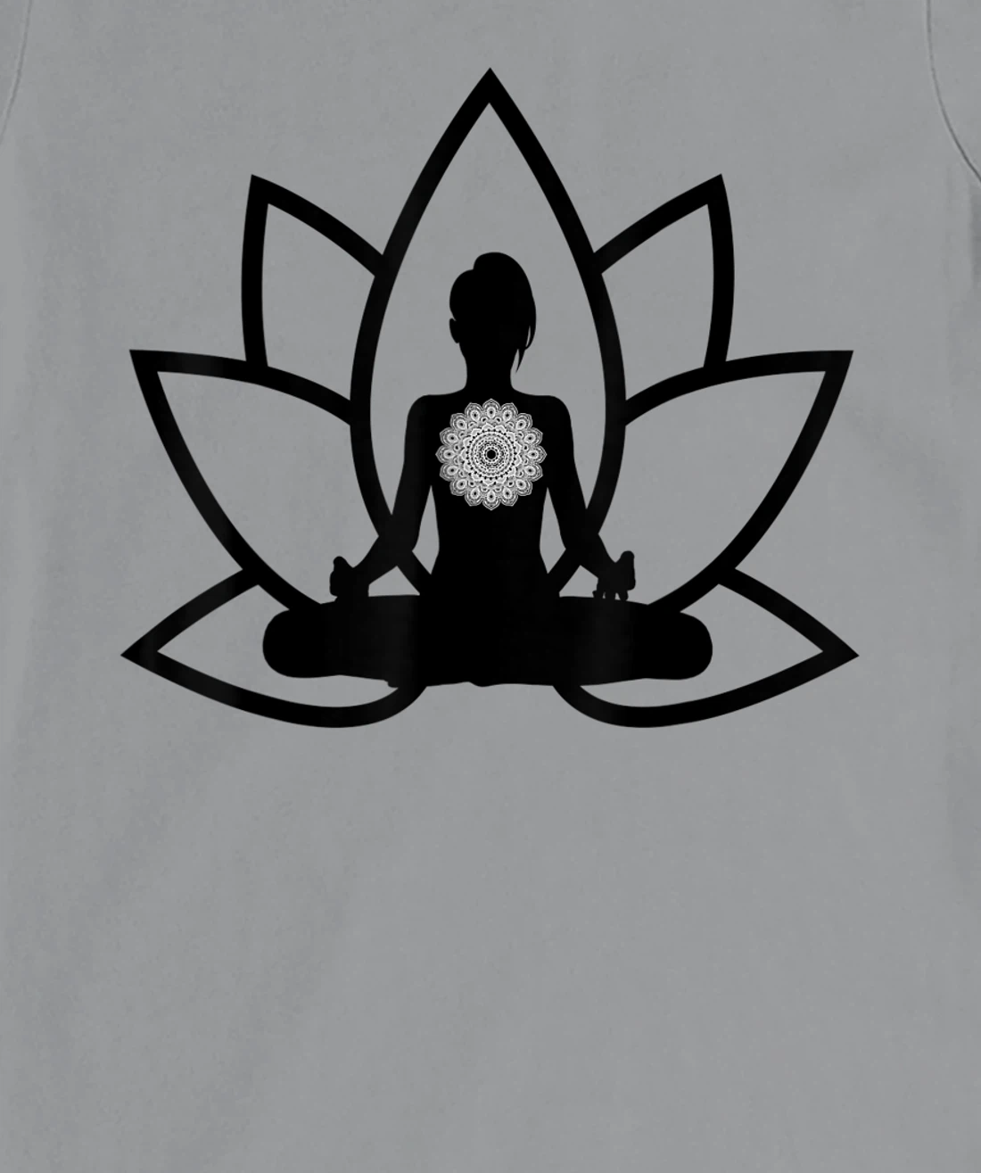 Womens Peace & Meditation Pose T-Shirt, Kid T-Shirt and Women T-Shirt