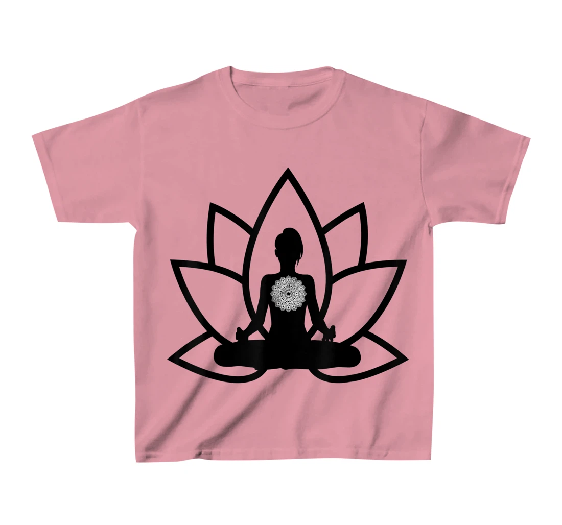 Womens Peace & Meditation Pose T-Shirt, Kid T-Shirt and Women T-Shirt