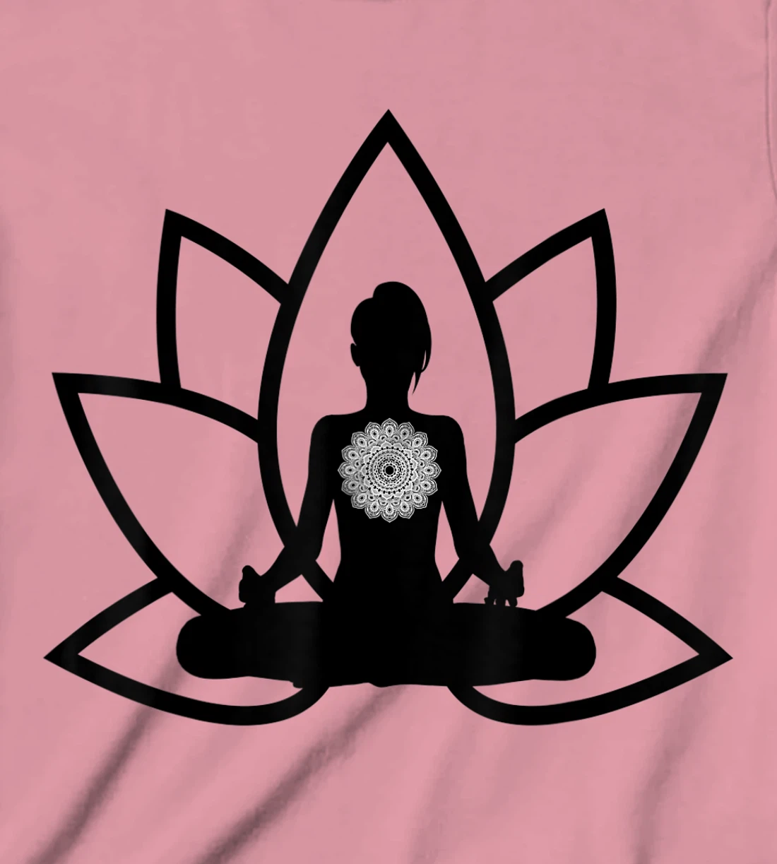 Womens Peace & Meditation Pose T-Shirt, Kid T-Shirt and Women T-Shirt
