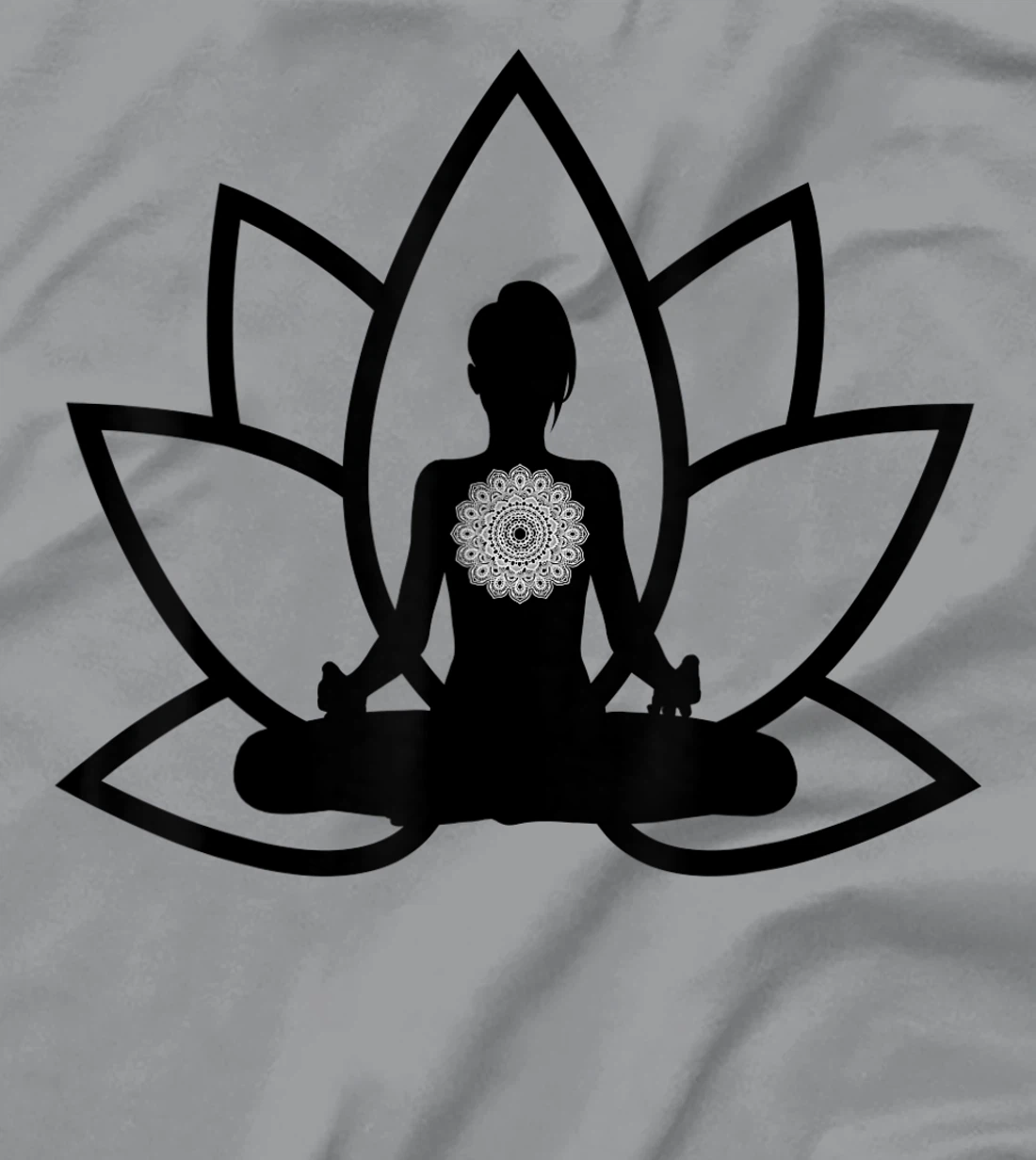 Womens Peace & Meditation Pose T-Shirt, Kid T-Shirt and Women T-Shirt