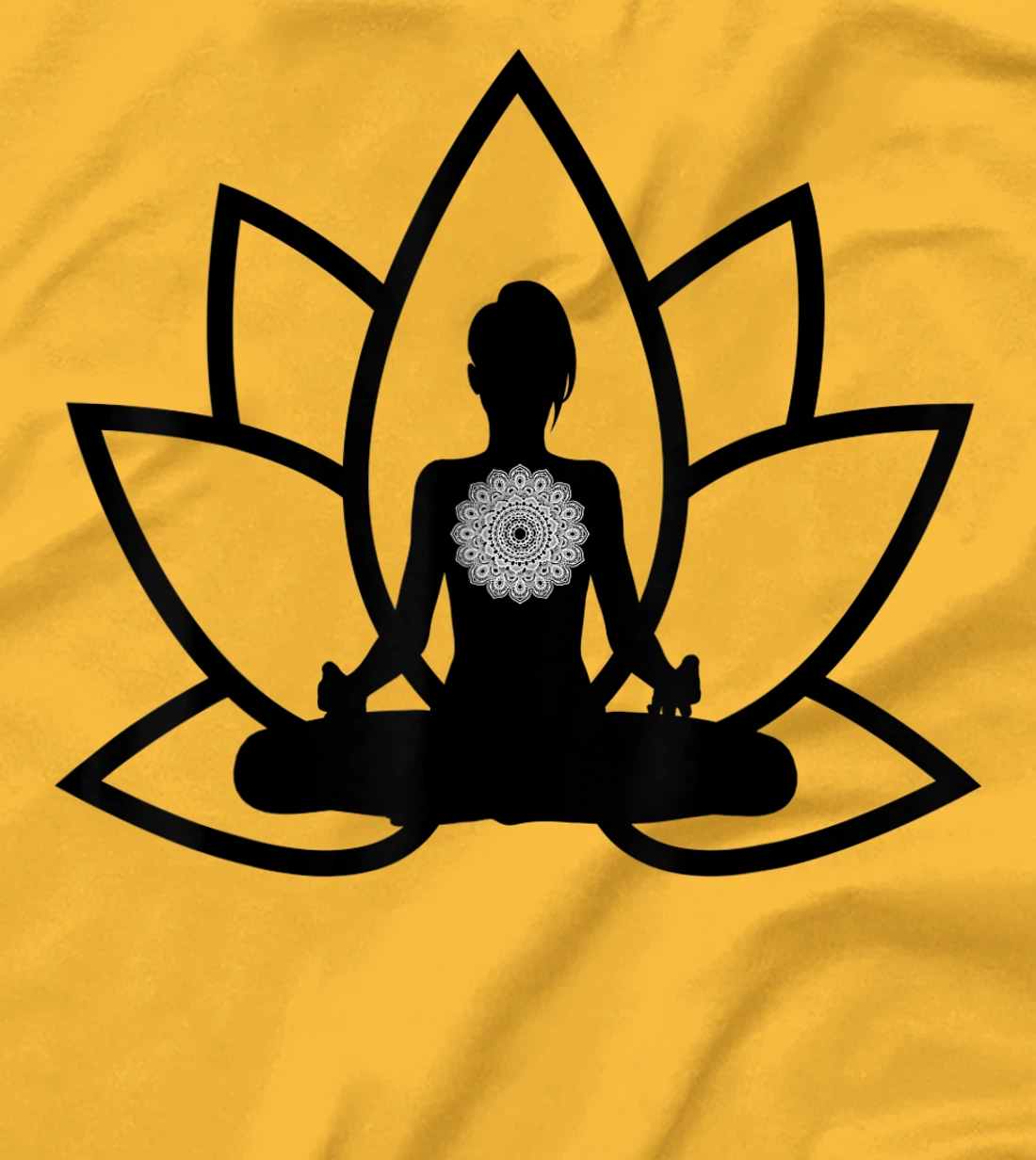 Womens Peace & Meditation Pose T-Shirt, Kid T-Shirt and Women T-Shirt