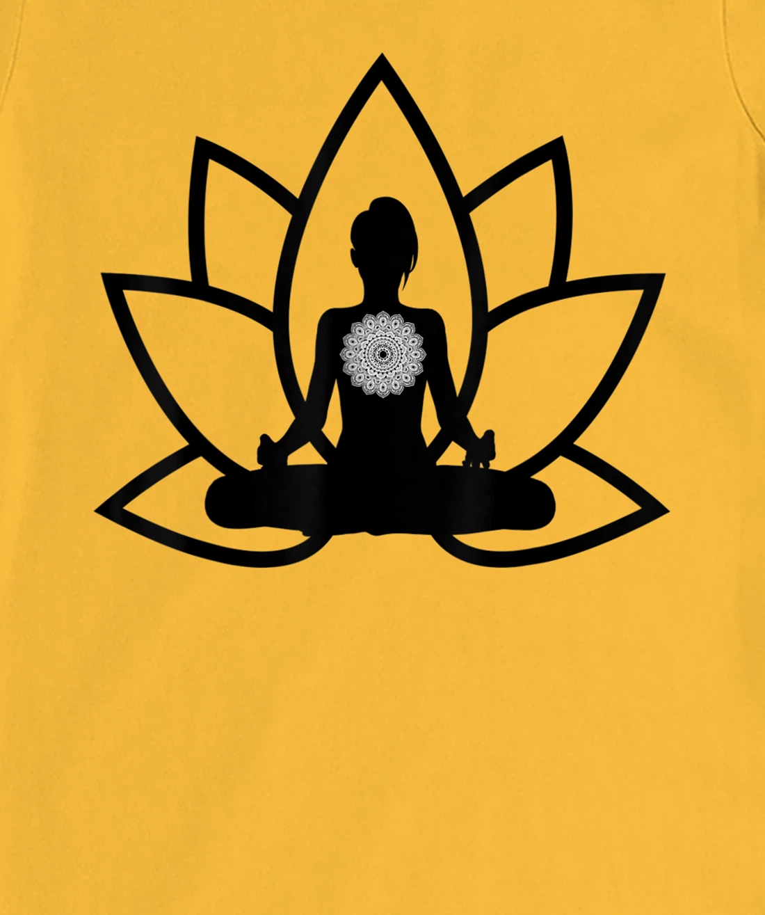 Womens Peace & Meditation Pose T-Shirt, Kid T-Shirt and Women T-Shirt