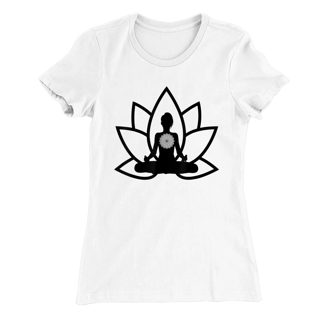 Womens Peace & Meditation Pose T-Shirt, Kid T-Shirt and Women T-Shirt