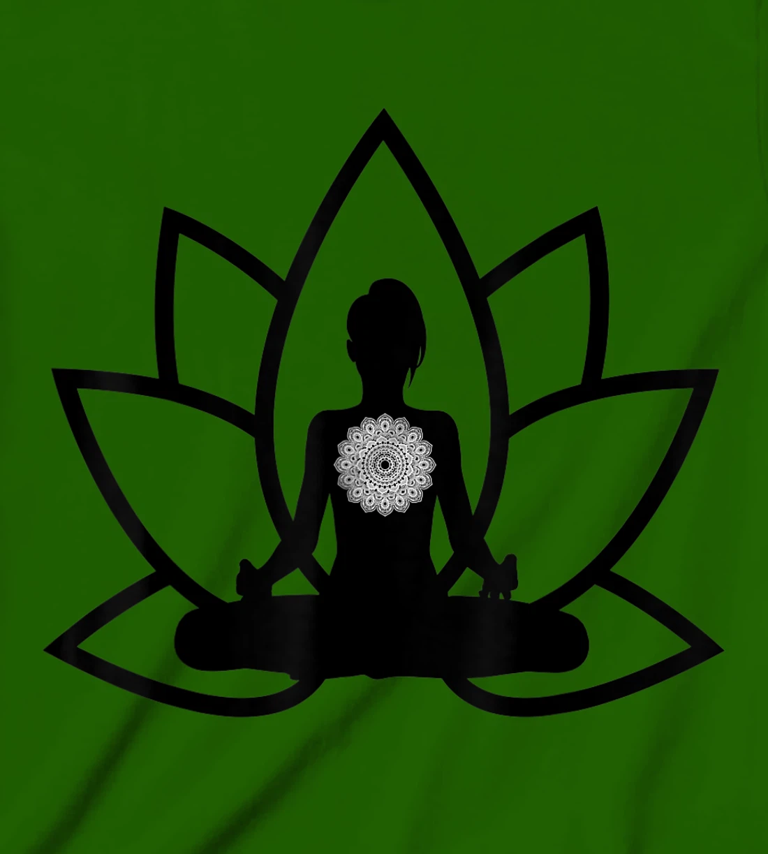 Womens Peace & Meditation Pose T-Shirt, Kid T-Shirt and Women T-Shirt