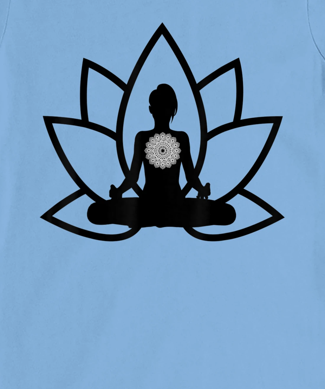Womens Peace & Meditation Pose T-Shirt, Kid T-Shirt and Women T-Shirt