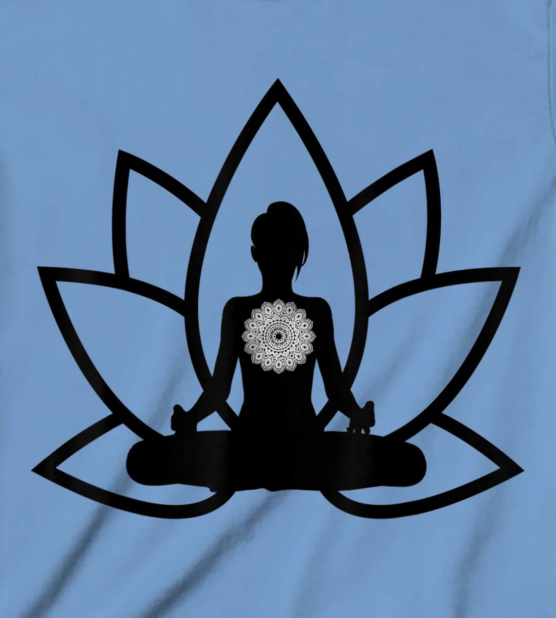 Womens Peace & Meditation Pose T-Shirt, Kid T-Shirt and Women T-Shirt