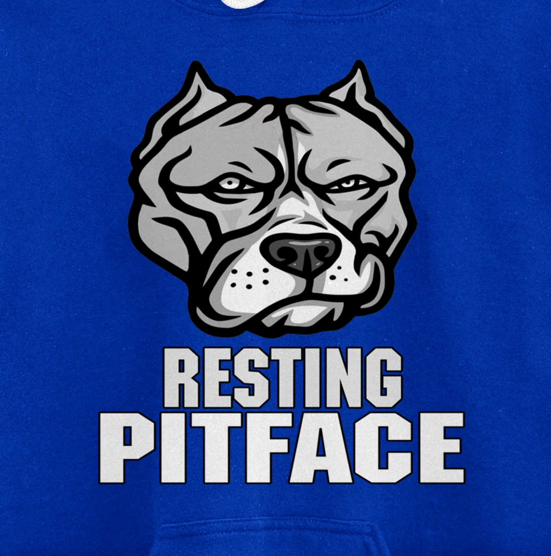 Pitbull Resting Pit Face Vintage Pitbull Dogs Lovers Pullover Hoodie