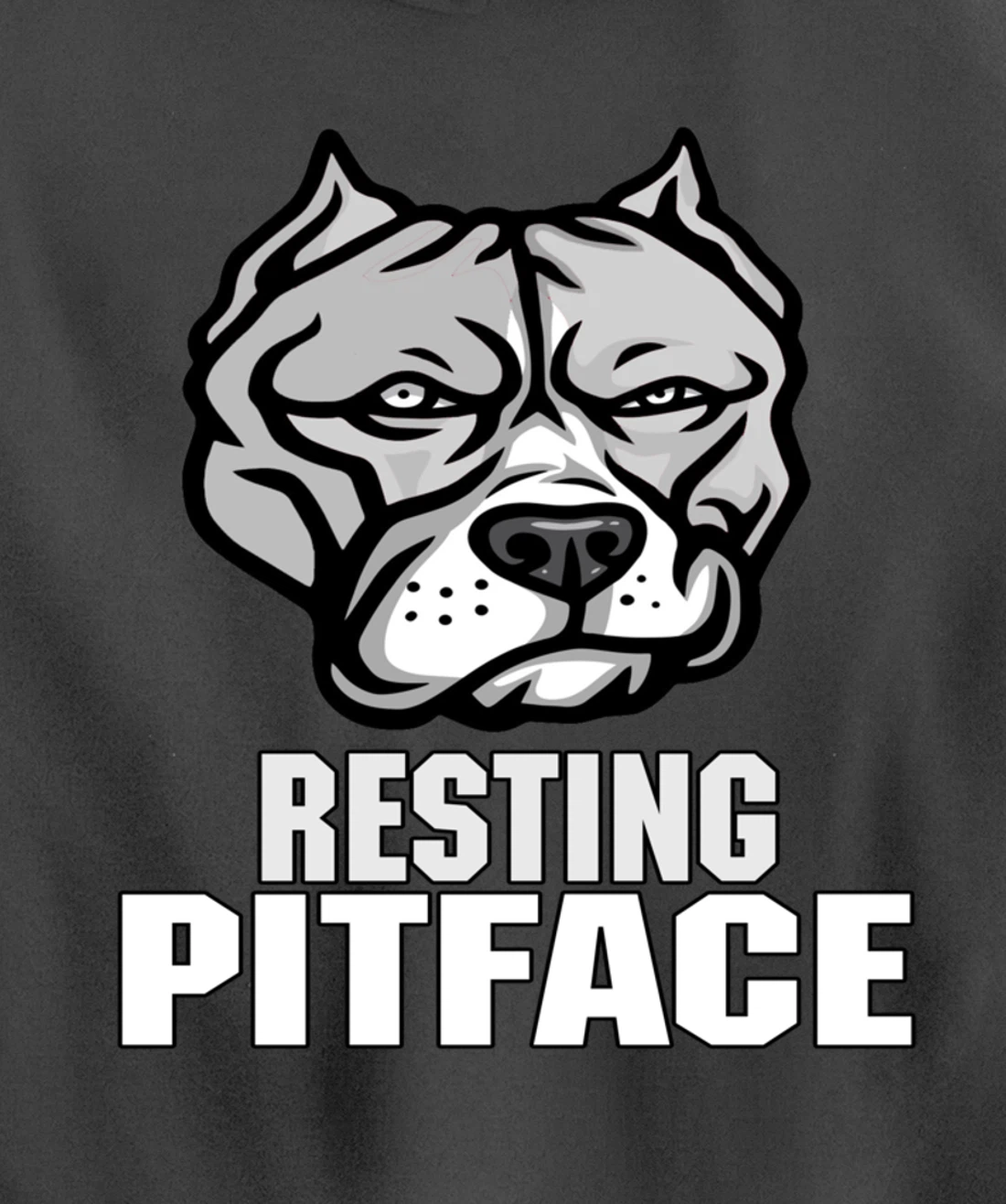 Pitbull Resting Pit Face Vintage Pitbull Dogs Lovers Pullover Hoodie