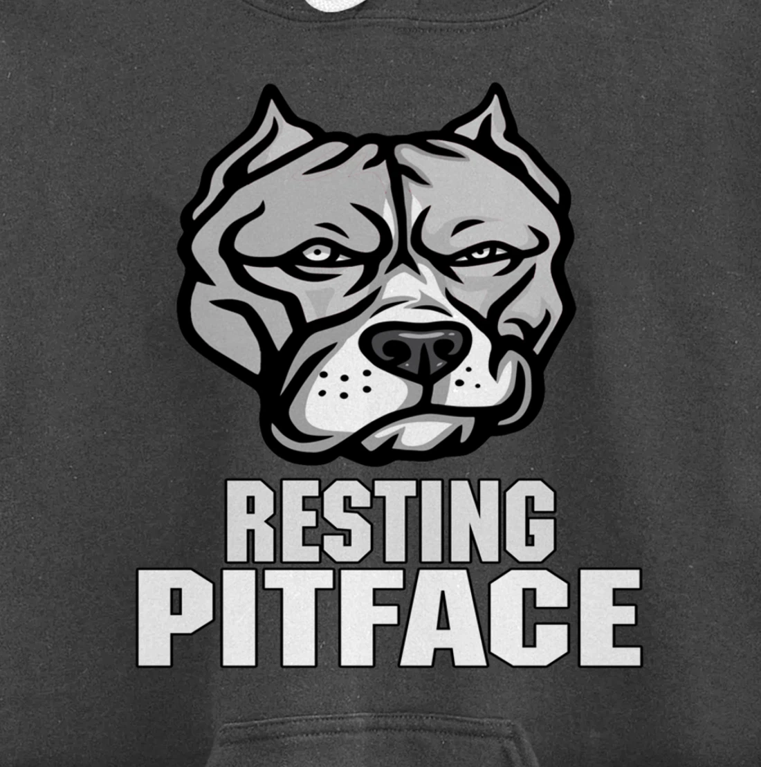 Pitbull Resting Pit Face Vintage Pitbull Dogs Lovers Pullover Hoodie