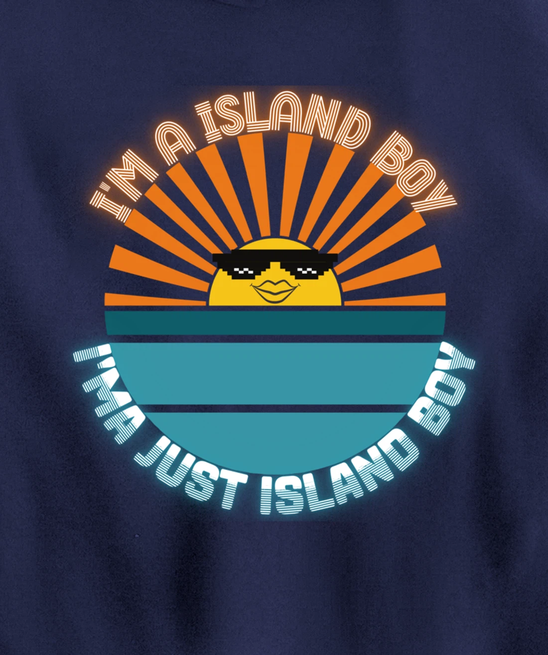 I'm An Island Boy Just Island Boi Caribbean Funny 2021 Meme Pullover Hoodie